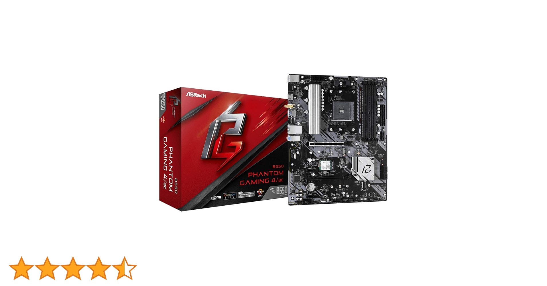 Amazon | ASRock B550 Phantom Gaming 4 AC 第3世代 AMD AM4 Ryzen